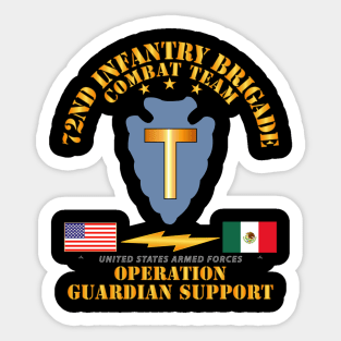 Guardian Support - 72nd Infantry Bde Combat Team Sticker